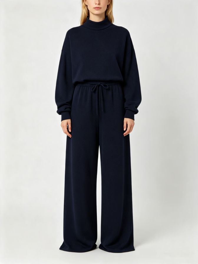 Soft Fabric Fall Jumpsuit