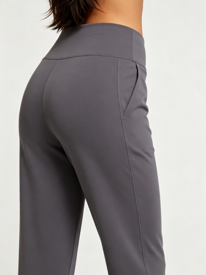 Lightweight Jersey Straight‑Leg Active Pants
