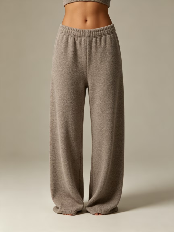 Buttery Soft Knit Loose Fit Athletic Sweat Trousers
